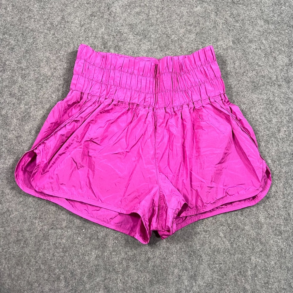 Free People FP Movement Fuchsia Pink The Way Home Shorts Women's Size Medium - Picture 1 of 6